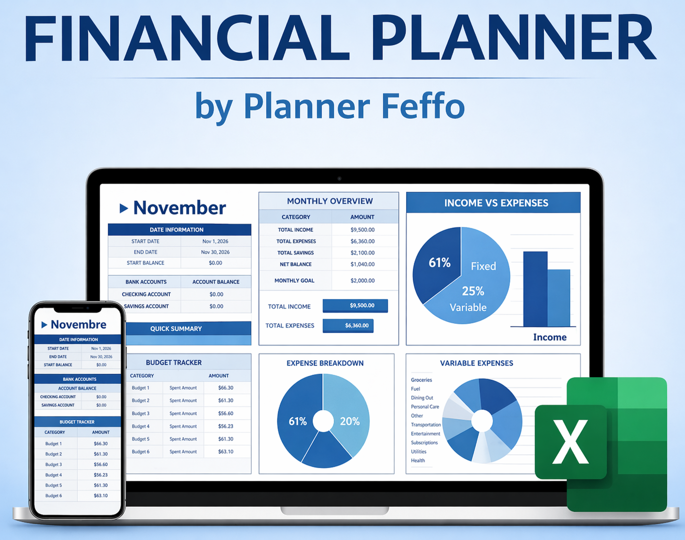 Financial Planner 12 Month