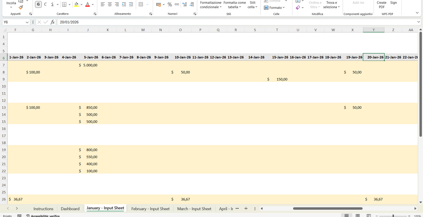 Financial Planner 12 Month
